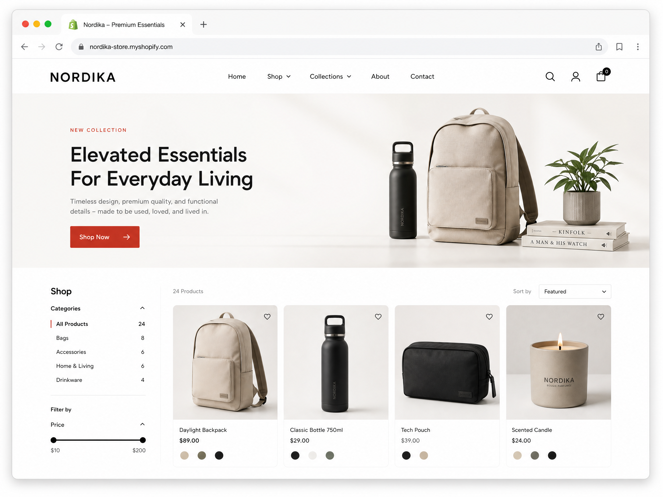 Atelier Forma — fictief E-Commerce websiteconcept